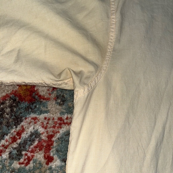 Wrangler mens short sleeve button up shirt size L pale yellow - Picture 4 of 6